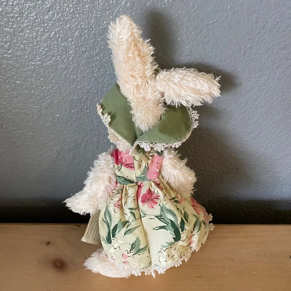 Vintage Ganz Plush Bunny Clarice With‎ Floral Dress & Hat